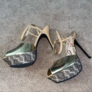 Gold heels
